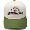 I'm a mommy mamacita cherry embroidery truck driver baseball cap, color-blocked fun unisex sun hat