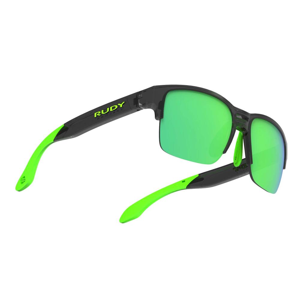 Солнцезащитные очки RUDYPROJECT в полуободковой оправе SPINAIR 58 Crystal Graphite 3FX HDR Multi Laser Green Lens Frame/Polar SP586195-0000