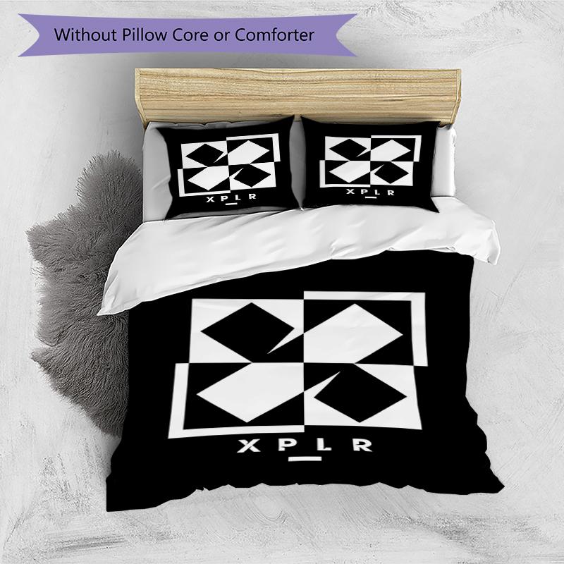 3pcs Sam and Colby pattern bedding set duvet cover set includes duvet cover &pillowcases, perfect all season bedroom decoration & gift