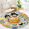 Dragon Ball Characters Round Area Rug Carpet Rug For Living Room Bedroom Sofa Playroom Decor Nonslip Floor Mat