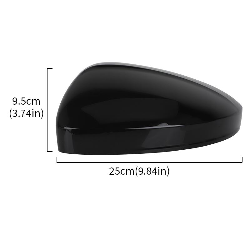 Gloss Black/White Car Door Wing Mirror Cover Cap For VW Tiguan 2017 2018      Tayron  Car Accessories