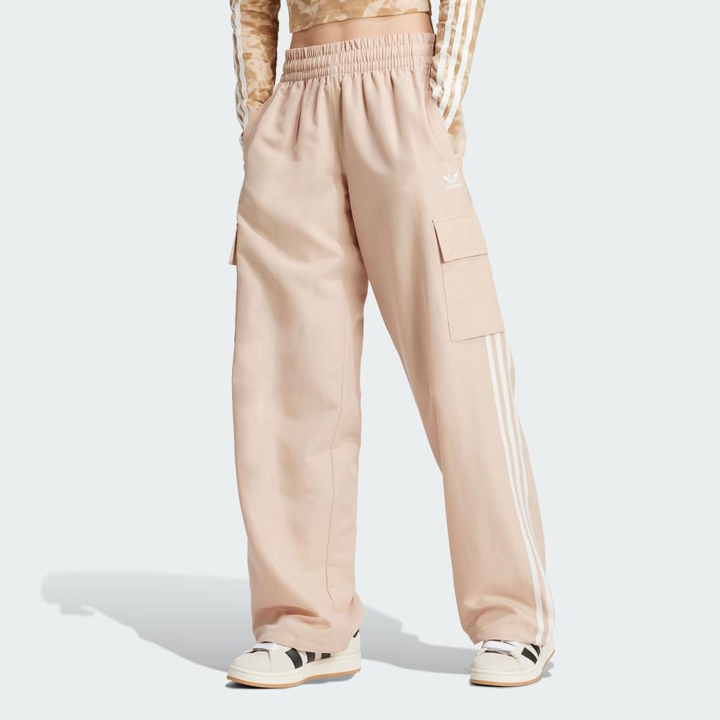 (WMNS) adidas Originals Adicolor Cargo Tracksuit Bottoms Asia Sizing 'Beige' Women's IZ0717