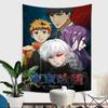 Tokyo TTokyo GGhoul ClassicGhoul Anime Tapestry Hanging Tarot Hippie Wall Rugs Dorm Wall Hanging Sheets