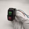 1Pc RED LED Dual Key Switch Fog Light Daytime Running DRL Button For Mitsubishi Pajero V73 V93 Lancer Outlander ASX L200