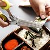 5 Blade Kitchen Scissors Scallion Cutter Green Onion Spice Herb Scissors Multifunctional Vegetable Cutter Kitchen Accessories