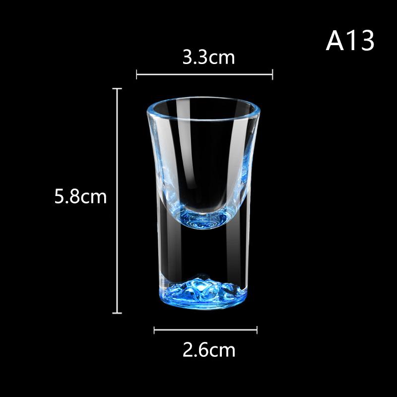 Luxury Crystal Glass Vodka Glass Sake Shochu Glass Bar Liqueur Gold Foil Glass Tea Cup High-end Gifts Hard Liquor Cups