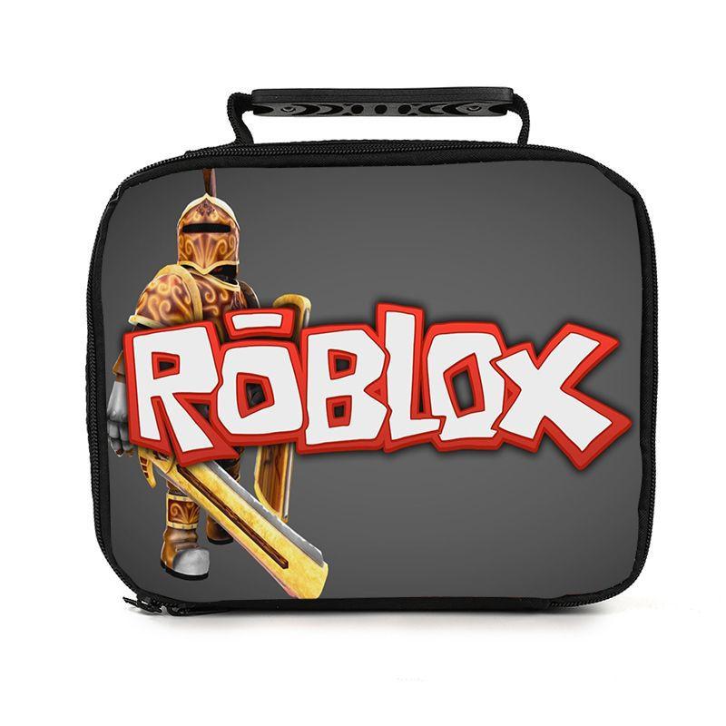Ручная термосумка для ланча Roblox для студентов, из прочного ПВХ, с вместительным дизайном