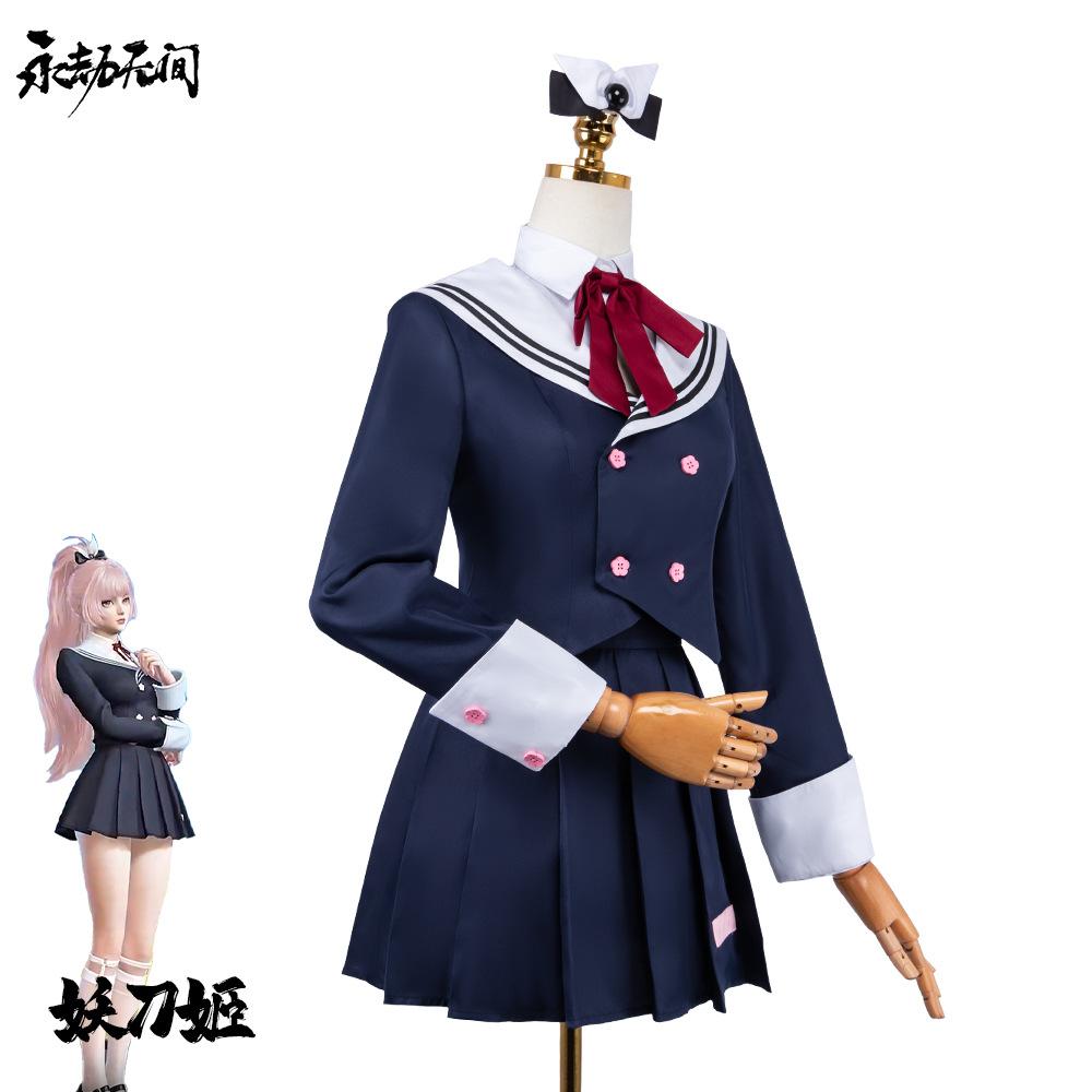Naraka: Bladepoint enchanted sword Ji cosplay costume, two-dimensional animation costume enchanted sword Ji autumn overture cherry law cos costume