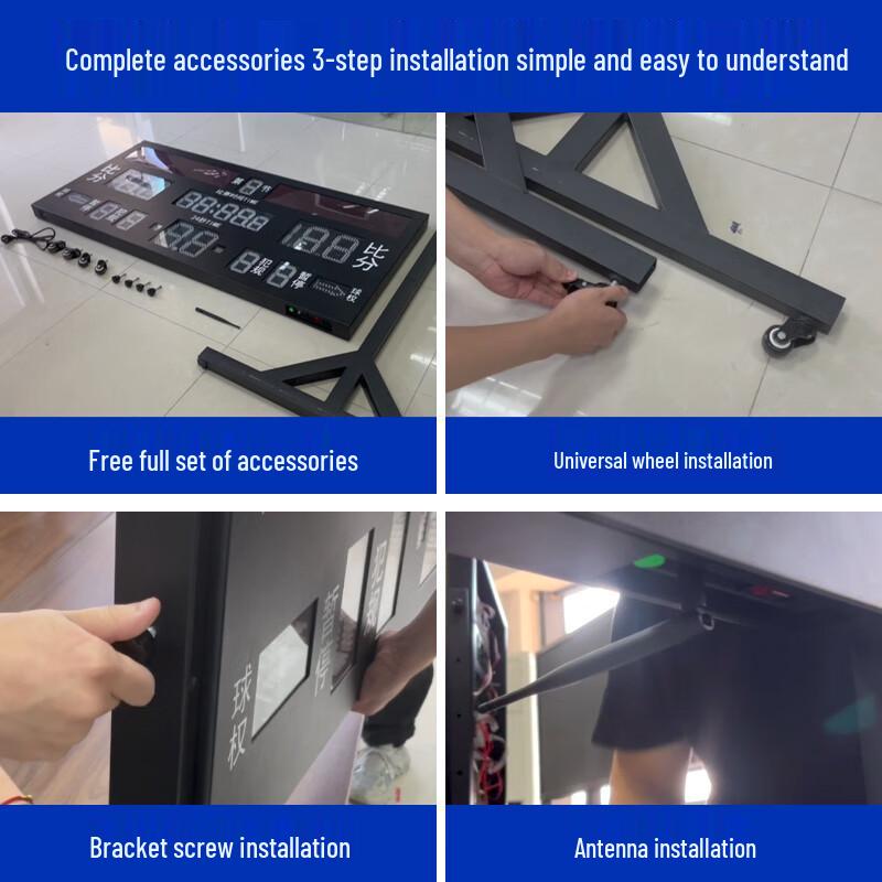 Basketball Electronic Scoreboard with 24-Second Shot Clock