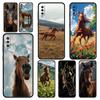 Красивый Чехол для Телефона с Коричневыми Лошадьми Для Samsung A56 A36 A26 A24 A12 A14 A16 A50 A70 A20E A22 A40 A34 A54 A42 A52 5G A04s A06