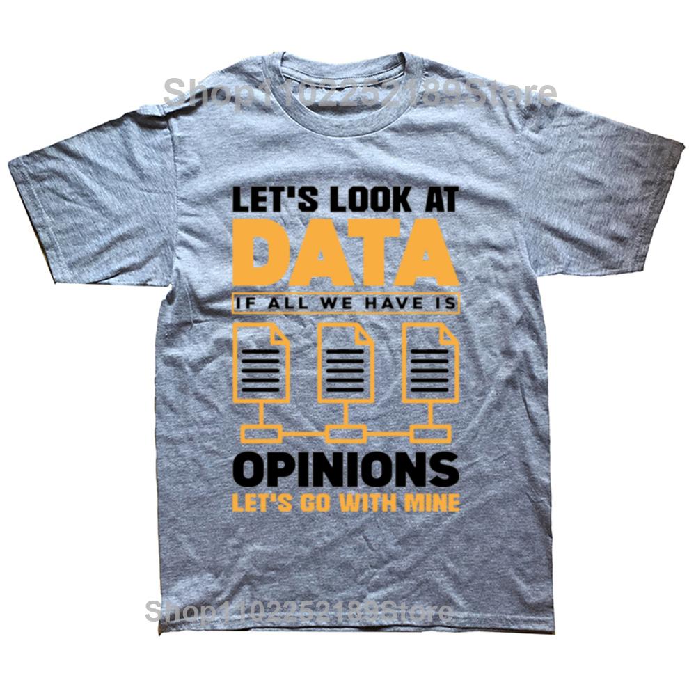 Funny Analytics Data Science Graphic Tshirt Men Women's Fashion Casual Oversized T-shirts Men's 100% Cotton T Shirt