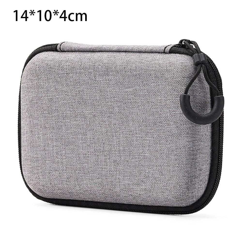 1Pcs Mini Zipper Earphone Case Earphone/Phone/Charging Cable Pouch Carrying Bag EVA Storage Bag