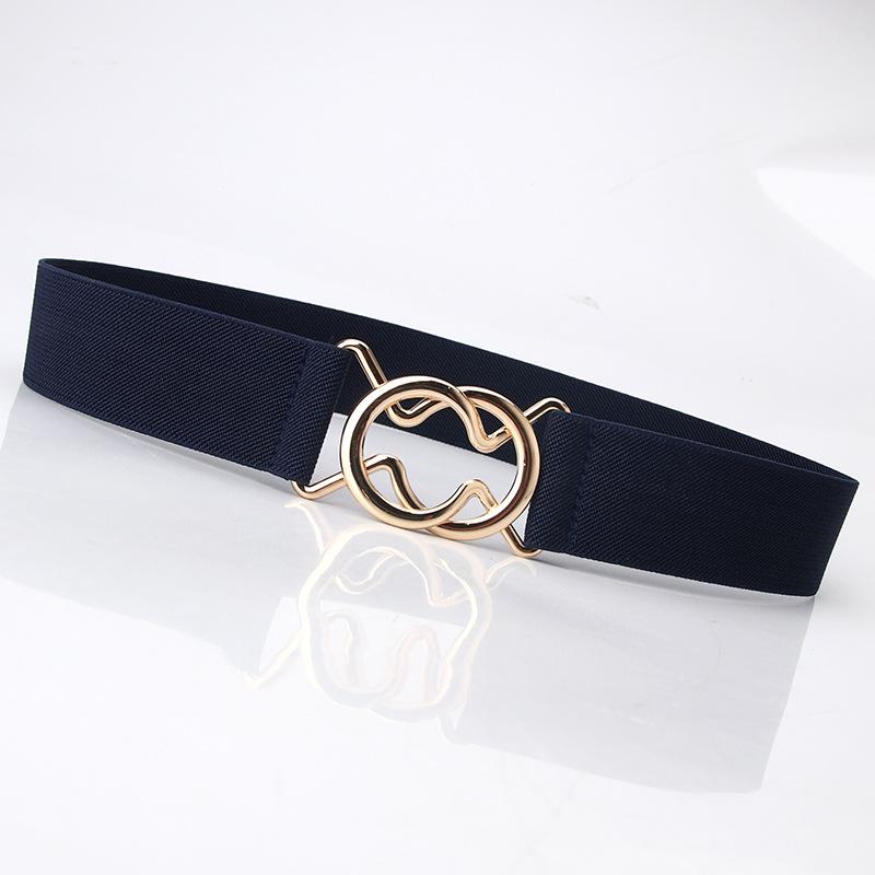 Women Fashion Elastic Waist Belt High Stretchy Dress Belt Skinny Wild Belt Girdle
