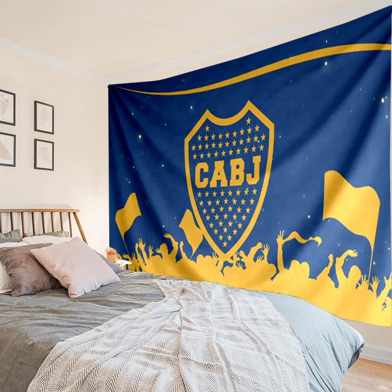 1PC Boca Juniors Crest Design Tapestry Hanging for Bedroom,Livingroom, Playroom,Decor Art Room Wall Tapestry Holiday and Birthday Gifts