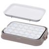 IRIS OHYAMA Takoyaki Maker 2WAY Plate 24 Holes Flat Ceramic Coat Gray (Takoyaki Plate) PHP-C24W-H
