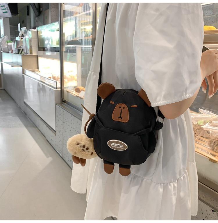 Детская сумка женская сумка через плечо мультяшный студент медведь сумка через плечо