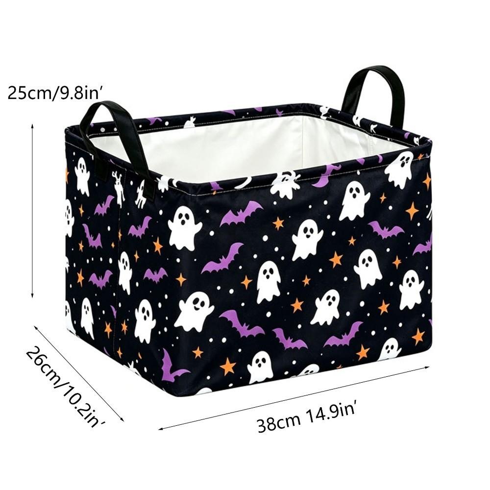 Clothing Box Halloween Snack Baskets Large-capacity Bat Storage Bin New Boo Basket for Room Decor