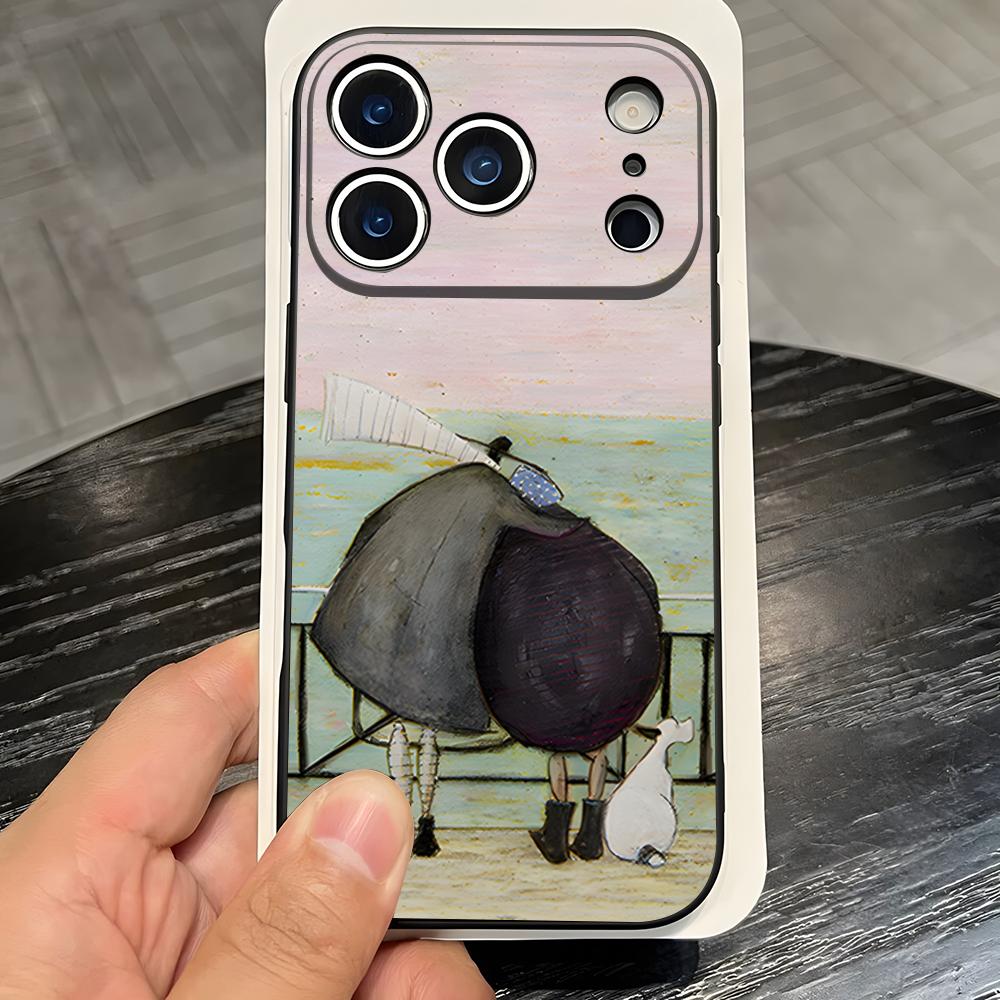 S-Sam Toft Art Phone Case For IPhone 17 Pro Max 16 15 14 Pro Max 13 11 X Xs Xr 8 7Plus Silicone Cover