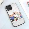 Чехол F-Family Funny Guy для iPhone 17 Pro Max 15 Pro 16 14 Plus 12 13 Mini 11 Pro Ударопрочный Стеклянный Чехол