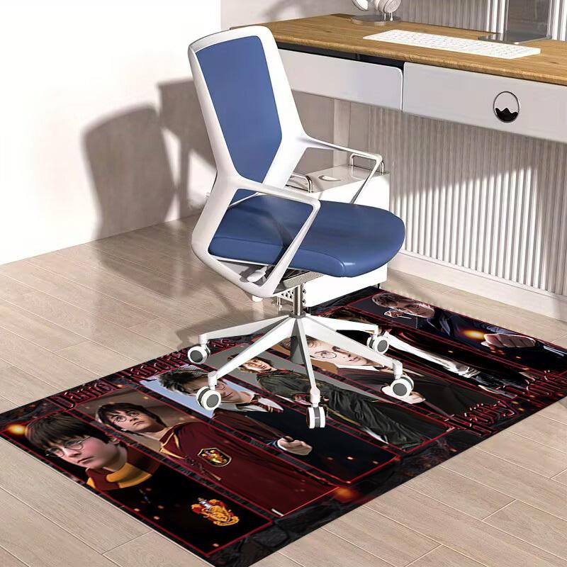 1pc Office Carpet Chair Mats Harry Potter Character Evolution Perfect for Office Chairs, Living Rooms, Or Bedrooms,Polyester Carpet.HDT195