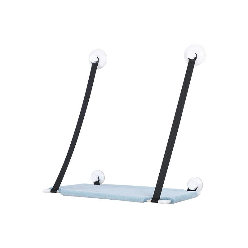 Window Suction Cat Hammock Space Saving Wall Mounted Pet Bed Double Layer Perch Sturdy Fabric Indoor Cat Lounger Easy Install Pet Resting Spot