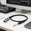 2M 6.35MM к XLR Аудиокабель Гитары Микрофоны Колонки Микшеры 6.35MM Штекер к XLR 3-контактный Гнездо Аудио Стерео Кабель Адаптер Шнур