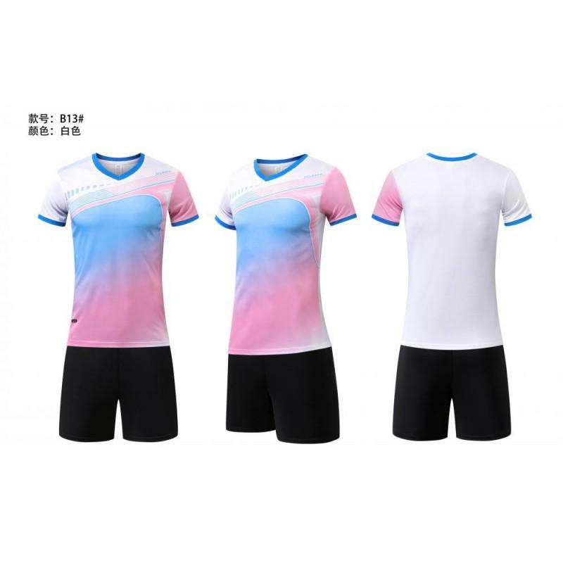Breathable Short Sleeve Sports Shirts Men Women Training Competition Tennis Badminton Volleyball Solid Color
