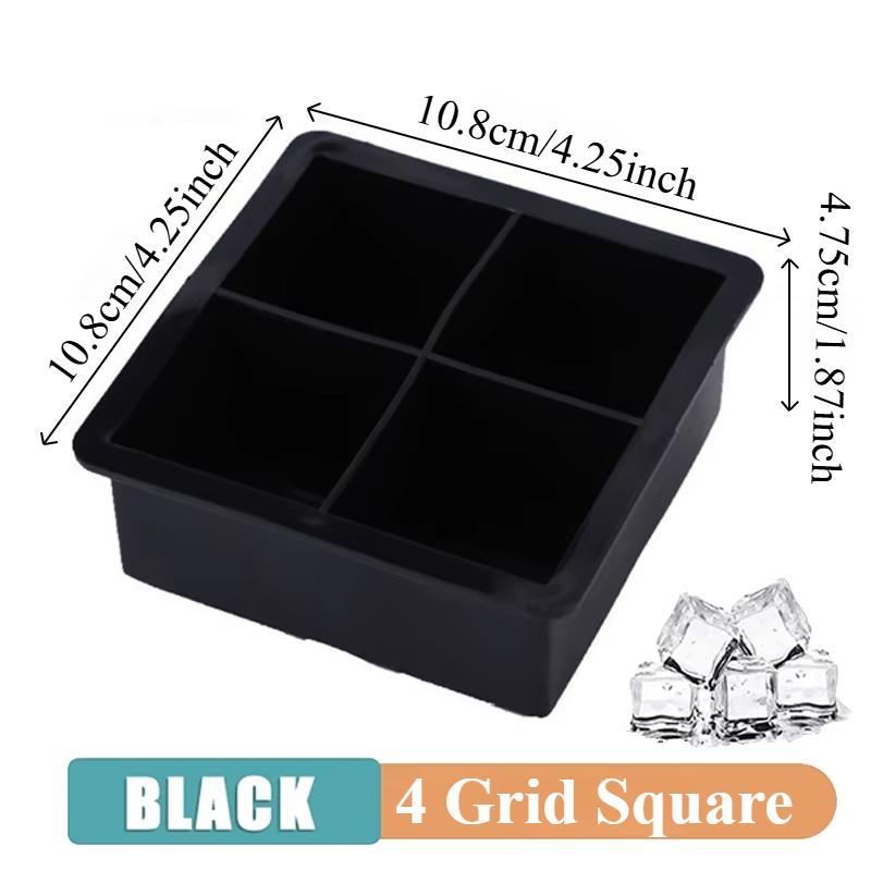 4/6/8Grid Ice Ball Maker Silicone Ice Cube Mold Tray DIY Freeze Ice Maker Kitchen Barware Tools Perfect for Freezer Cocktail