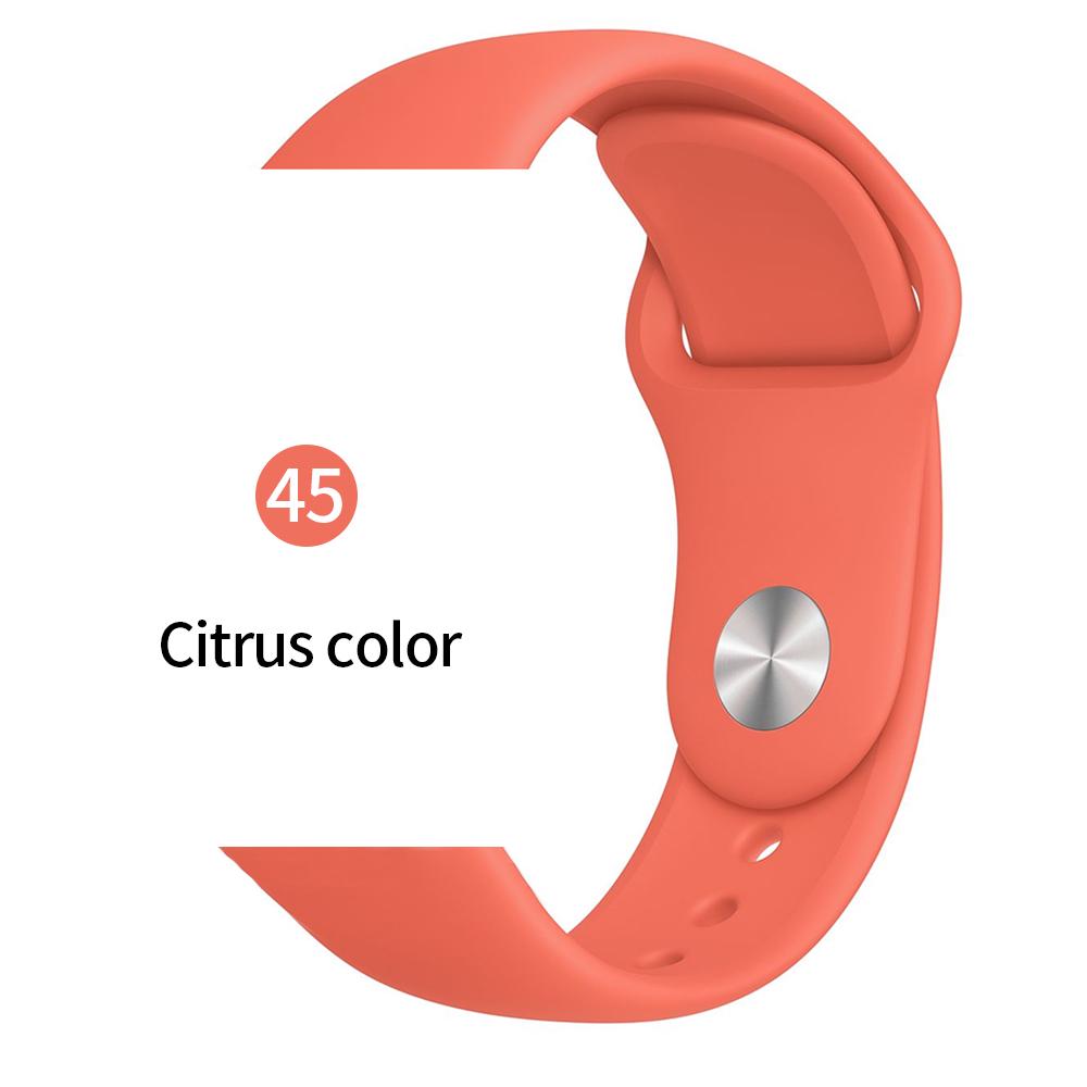 Мягкий спортивный силиконовый ремешок для часов Apple 4 3 2 1 38 мм 42 мм дышащий браслет для Iwatch Series 5 6 SE 40 мм 44 мм ремешок