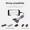 3-в-1 OTG-хаб Micro-USB/Type-C - 3-портовый разветвитель для Android-планшетов, мыши и клавиатуры, Plug & Play