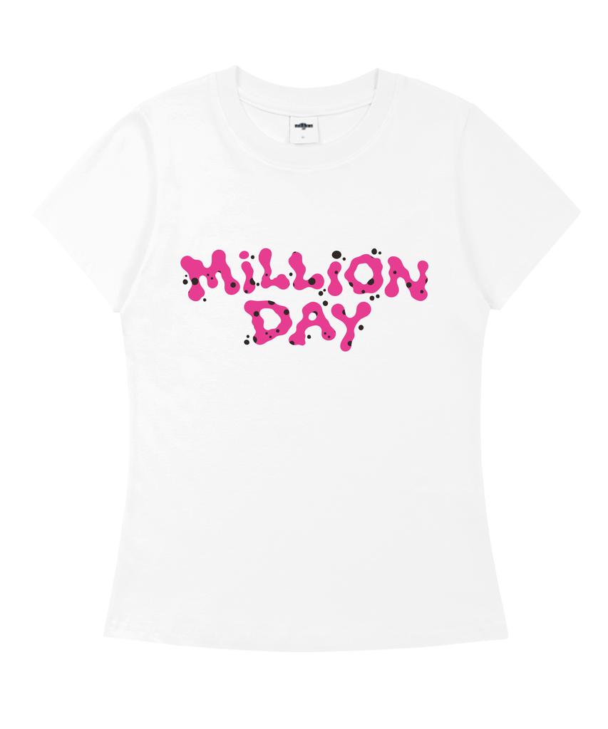 MILLION DAY Bubble Slim Fit Short Sleeve T-Shirt