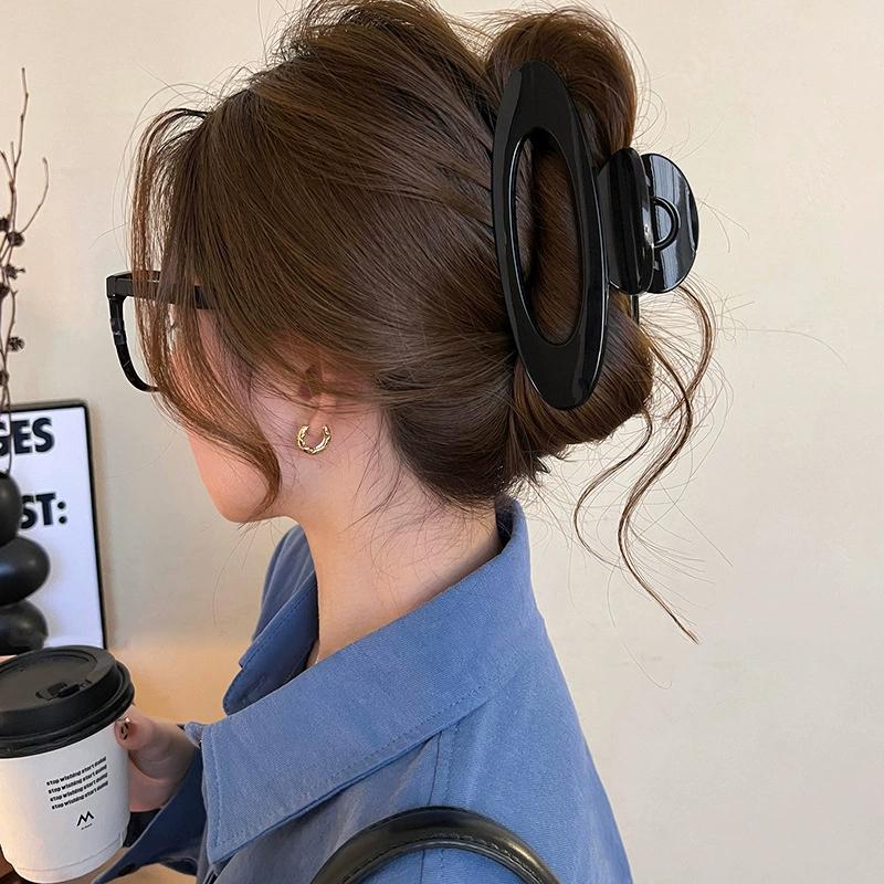 Полые заколки для волос, держатель для хвостика для девочки, заколки для волос, зажим-акула, элегантные повседневные аксессуары для волос, головной убор