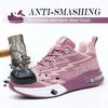 Fashion Women'S Safety Shoes Anti-Smash Anti Puncture Work Sneakers Women Protection Shoes Breathable Security Shoes Air Cushion