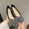 New Shoes for Women Fashion Pumps Big Crystal High Heels Shoes Beautiful Suede Dress Shoes