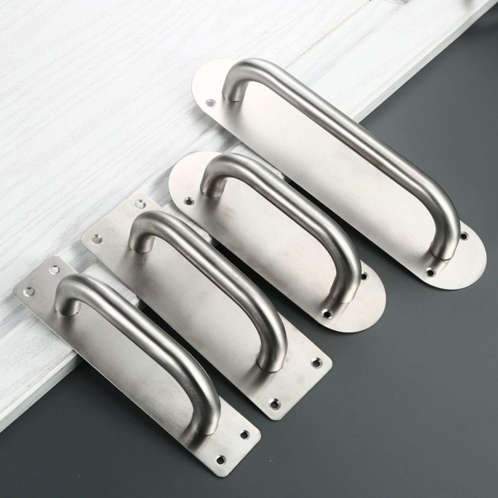 Stainless Steel Door Plate Handle Furniture Handle Gate Door Handle Hardware