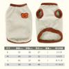 Winter Thick Warm Pet Coats Cute Cartoon Embroidered Plush Clothes Cats Dogs