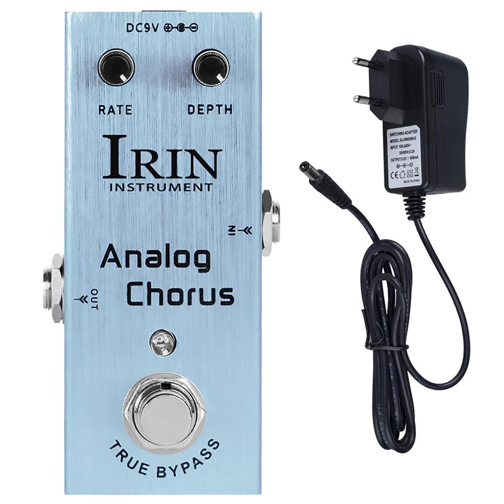 IRIN AN-08 АНАЛОГОВАЯ ПЕДАЛЬ ХОРУС для Гитары с Тональностью Circuit Chorus Педаль Эффектов для Гитары True Bypass с Классическим Чипом BBD 9В Адаптер