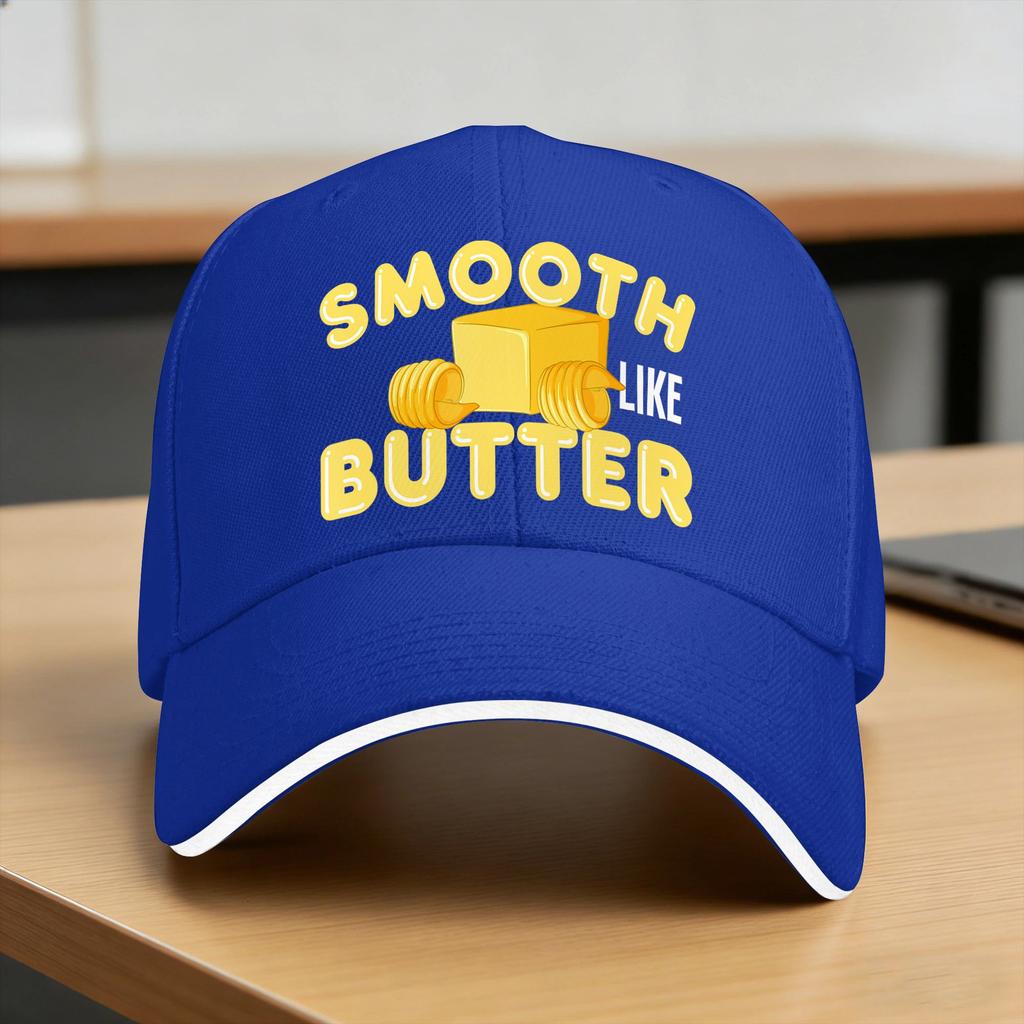 Smooth Like Butter Casual Baseball Cap Summer Trucker Hat SunProof Tennis Skate Snapback Cap FeUnisex Unisex Cool Baseball Caps