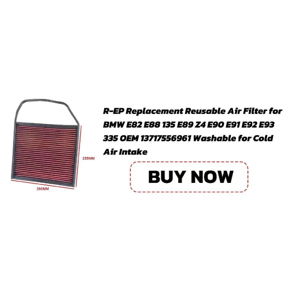 High Flow Air Filter For BMW 316i 318i 320i 323i 325i 328i 330i M3 X3 2.5L Gas Racing Car Cold Air Intake Filters 13721730946