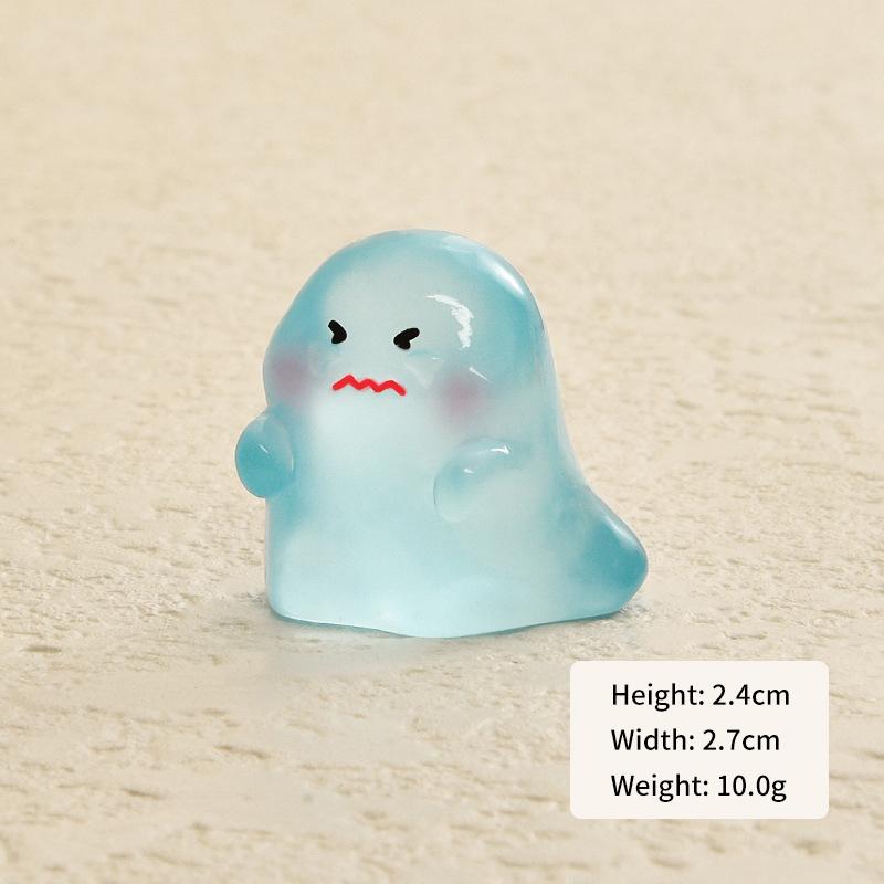 Мини светящийся Хэллоуин Призрак Украшение Мультфильм Кукла Микро Пейзаж Кукольный Дом Модель Автомобиля Интерьер Домашнего Рабочего Стола Украшение