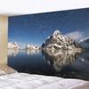 Модный домашний декор Гобелен Гостиная Спальня Гобелен Гора Озеро Пейзаж Узор