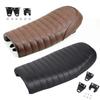 Винтажный удобный мотоцикл Cafe Racer Flat для сиденья Retro Leather Cushion Saddle Seats Motorcycle Retro для сиденья Cus