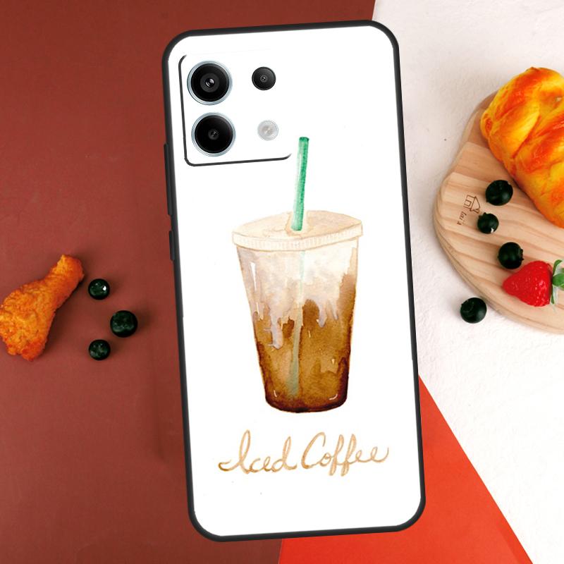 Coffee Wine Cup Case For Xiaomi Redmi Note 14 Pro 9 10 11 12 13 Pro 10S 11S 12S Redmi 13C 10C 12C 14C Coque