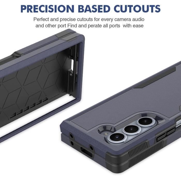 Coque - BOOLING - pour Samsung Galaxy Z Fold 6 - Protection Antichoc - Anti-Rayures - Bleu Marine