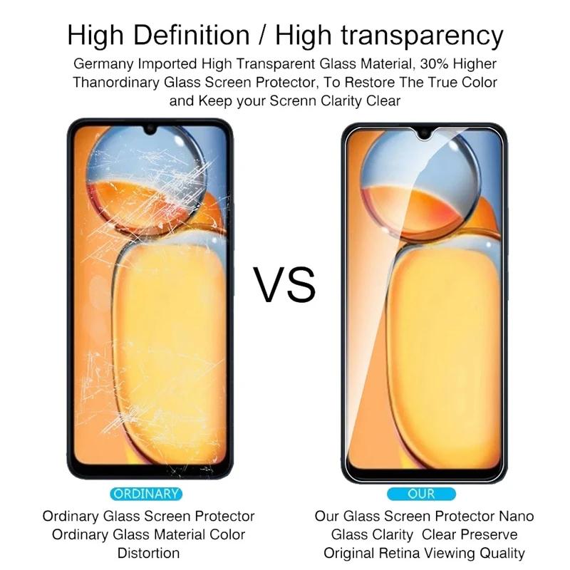 2 шт. Защитная пленка из прозрачного закаленного стекла для экрана Full HD для XIAOMI 12 Lite 13 13T 12T Pro Redmi A3 A3X 13 13C 12 12C 12R Note 13 12s 12 Pro+ 5g 4g
