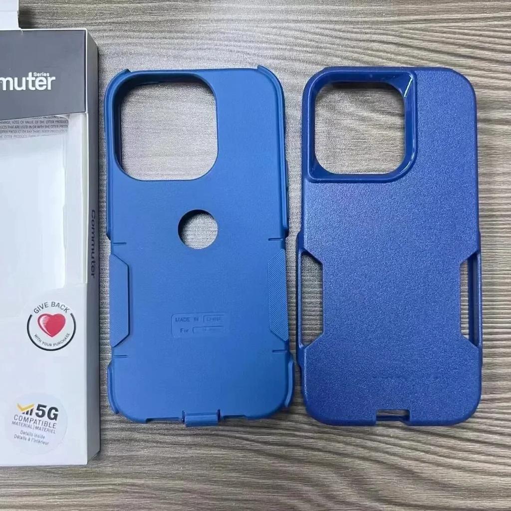 Роскошный модный прочный бронированный чехол Commuter Series для iPhone 15 Pro Max 14 13 12 11, жесткий однотонный ударопрочный защитный чехол