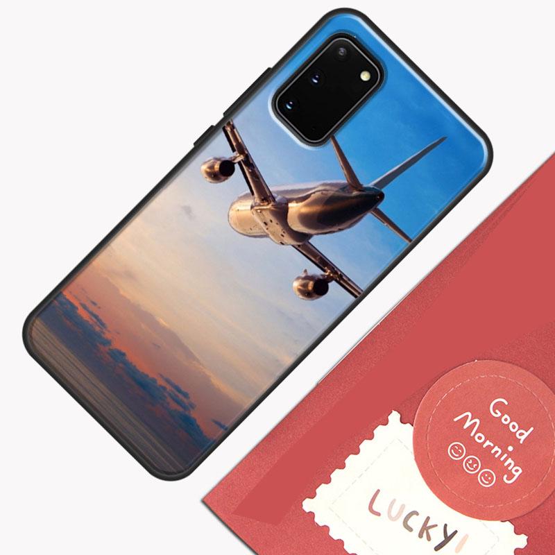 Чехол для телефона "Самолет, летящий в закат" для Samsung Galaxy S26 S25 Ultra S20 S21 S22 S23 S24 S10 Plus S25 FE Защитный корпус