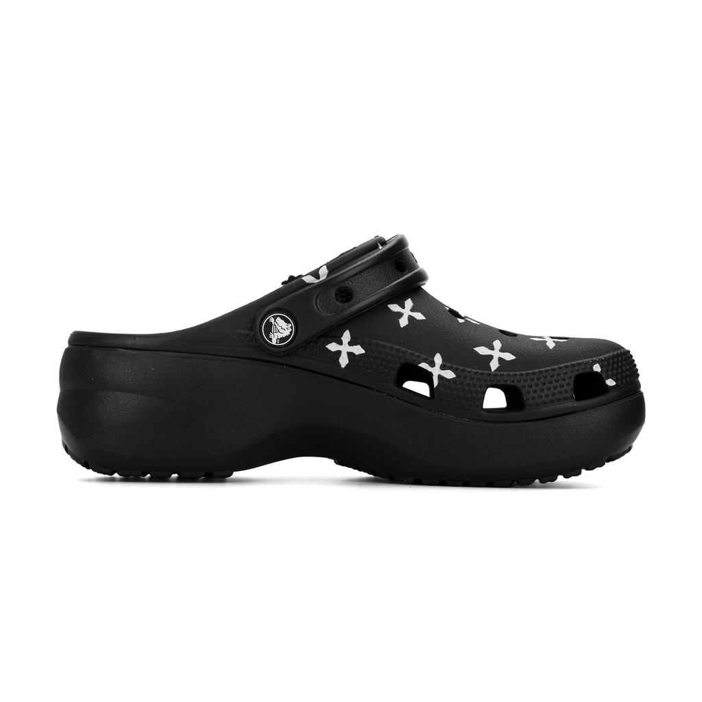 Crocs Классические Платформенные Клоги Cloud Creation Плавучий Остров и Переливной Поток Швабра ЭВА Клоги Женские Черные 206750-001(Команда1250-&)