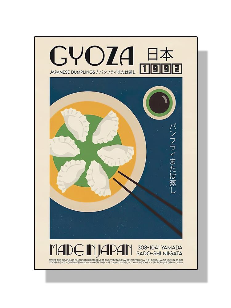 Nordic Art Taco Pizza Paella Mexican French Japan Food Poster Canvas Painting Wall Art For Kitchen Room Home Decoration