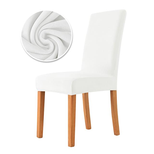 1/2/4/6 шт. бархатный чехол на стул, супер мягкий эластичный чехол для обеденного стула, чехлы на сиденья для кухни, столовой, свадебного банкета, дома